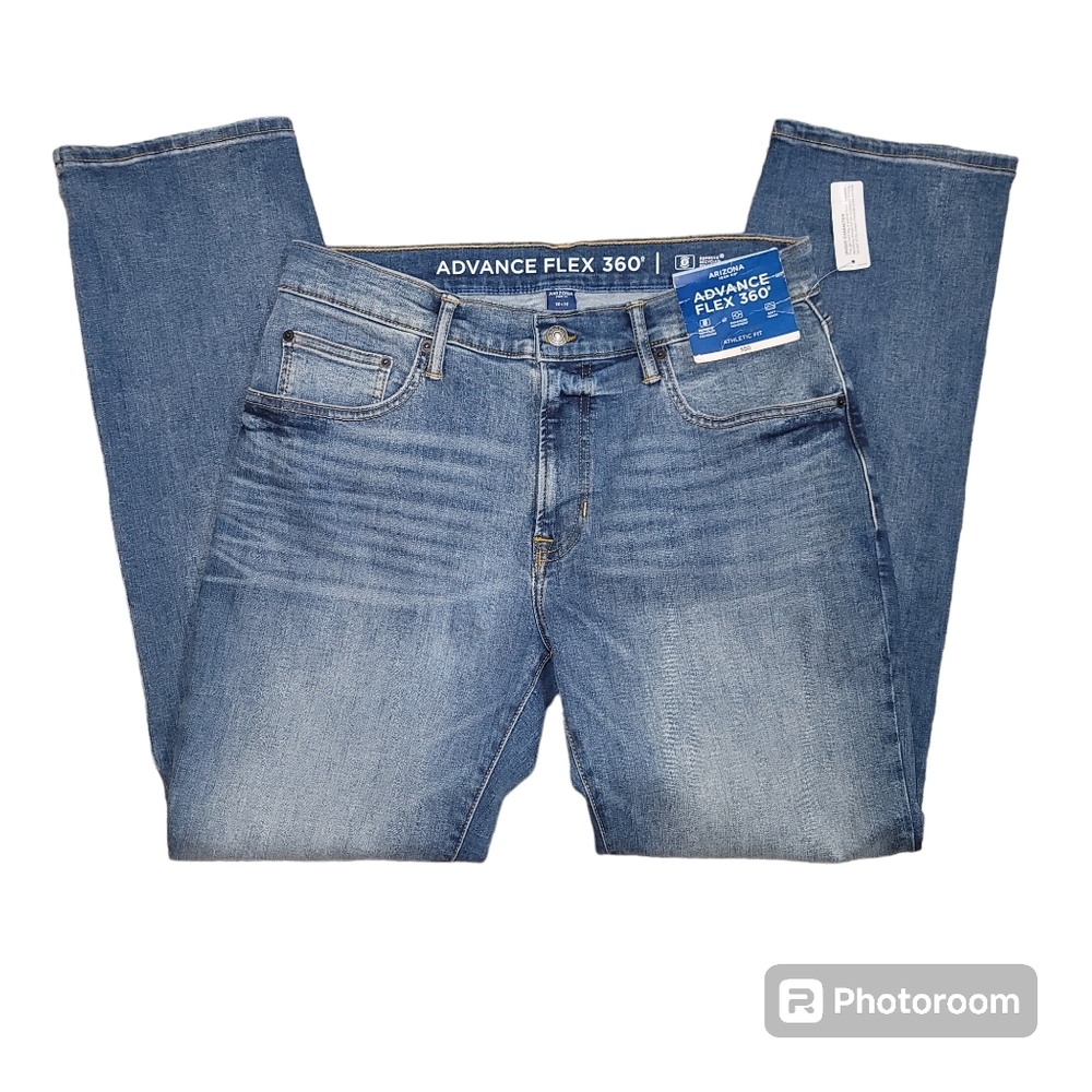 Arizona Advance Flex 360° Men's Size 32x32 Athletic Fit Straight Leg Jeans NWT - Picture 2 of 8